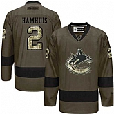 Glued Vancouver Canucks #2 Dan Hamhuis Green Salute to Service NHL Jersey,baseball caps,new era cap wholesale,wholesale hats